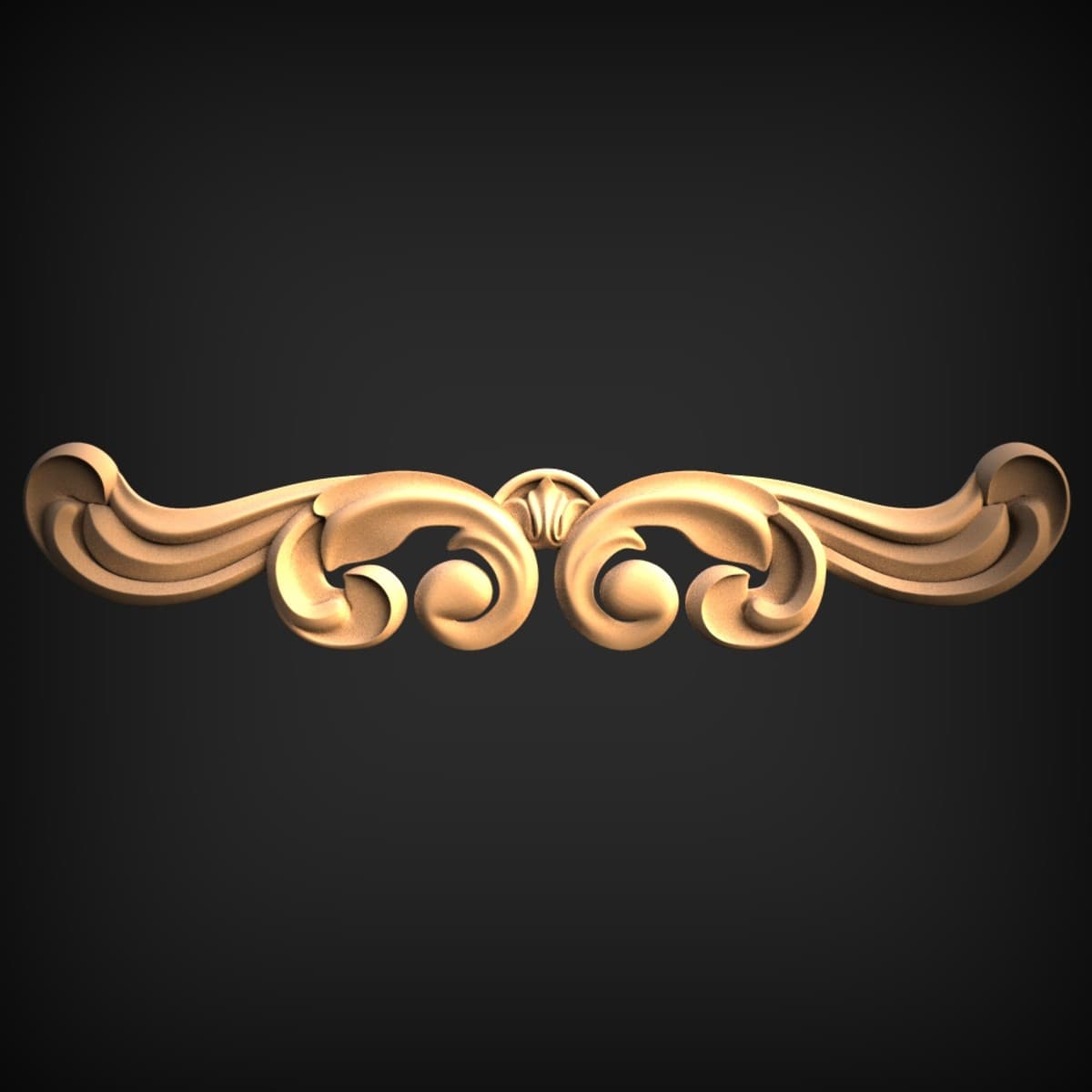 Twin-Scroll Acanthus Shell Onlay