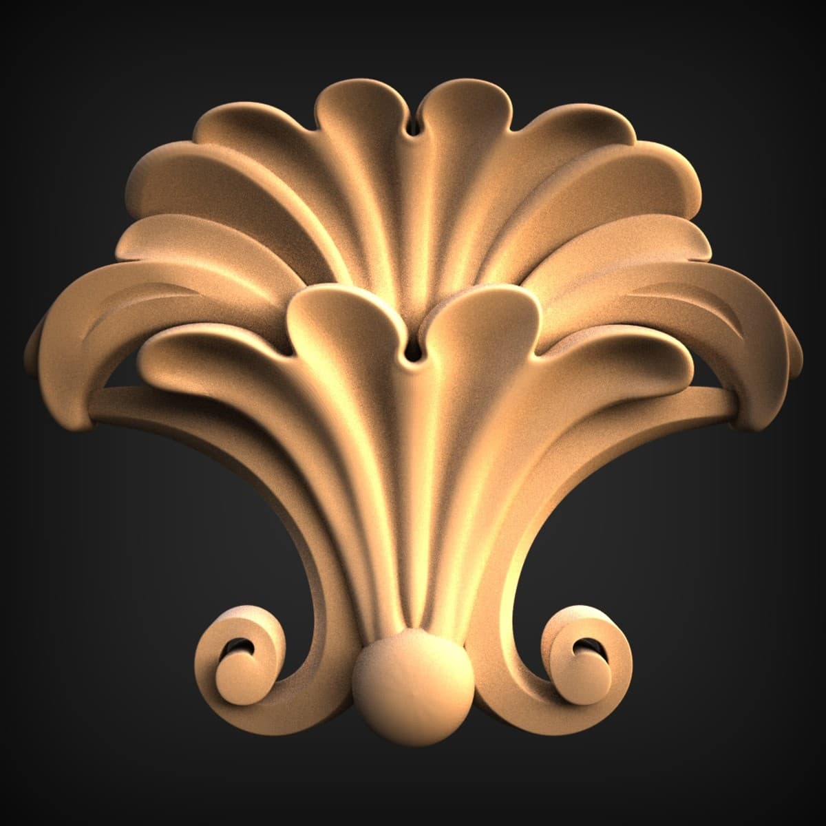 Concentric Arcs Geometric Panel