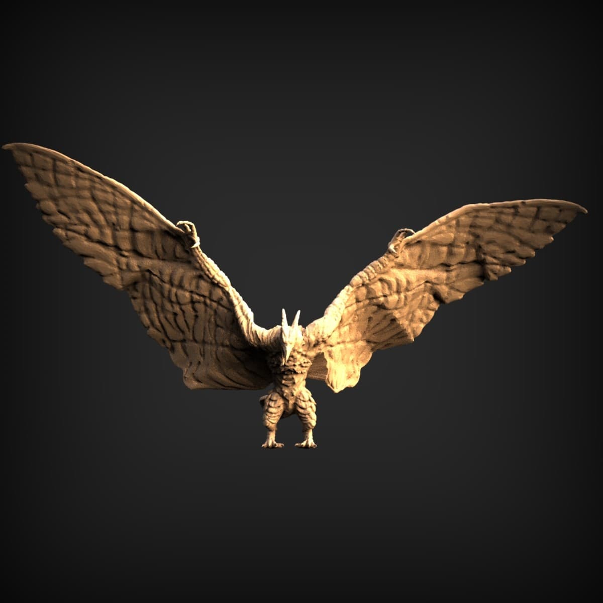 Spread-Winged Dragon Sculpture