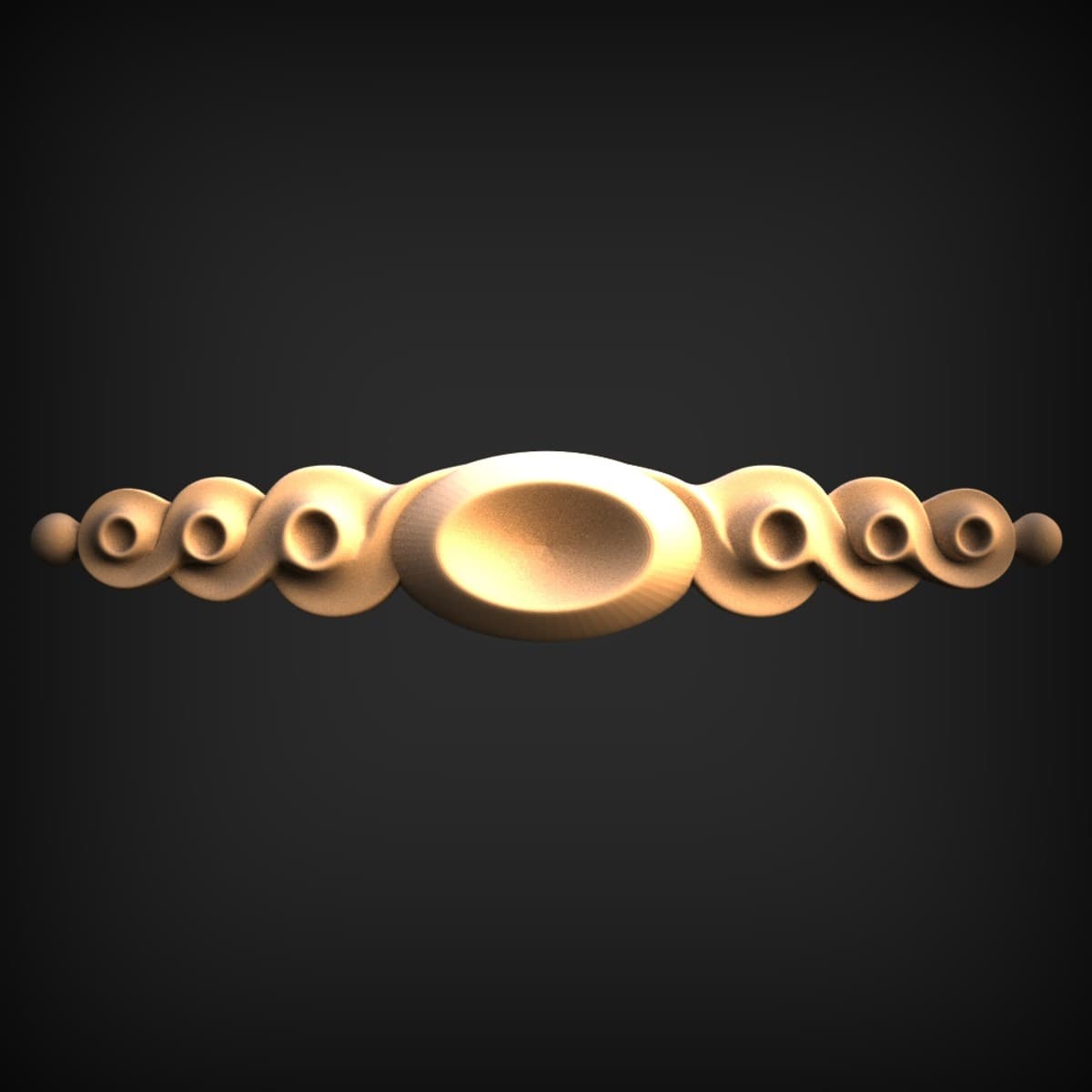 Scrolled Oval Furniture Onlay