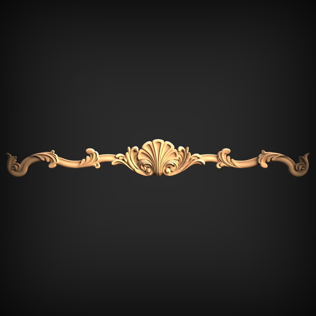 Acanthus Scallop Shell Onlay
