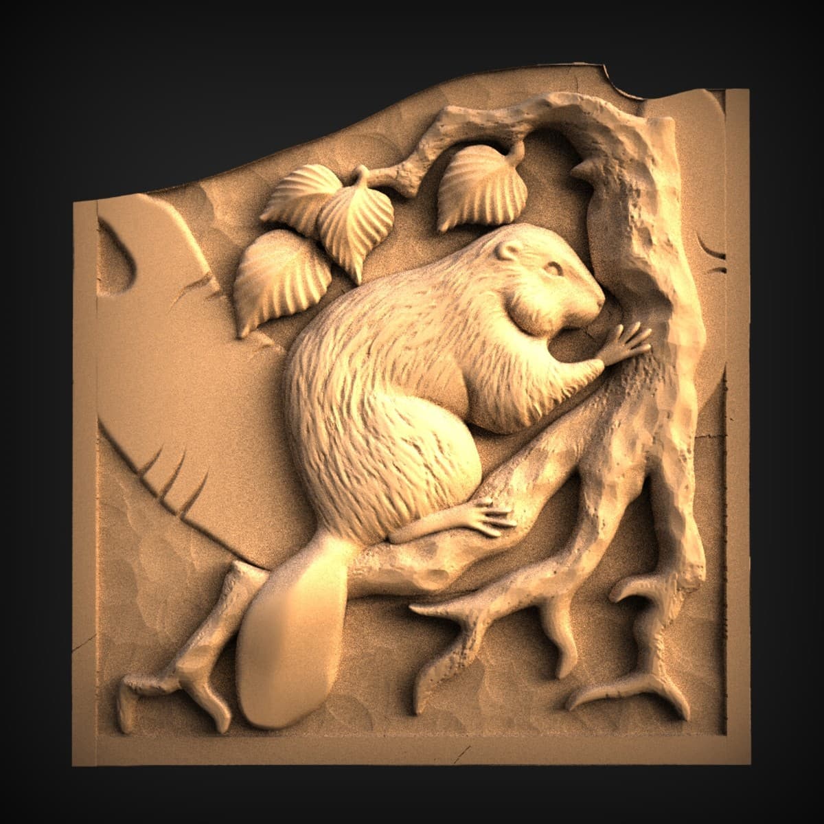 Autumn Squirrel Corner Bracket