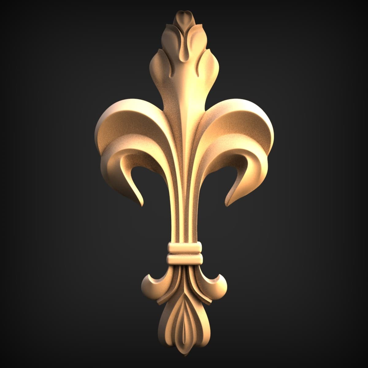 Heraldic Fleur-de-Lis Wall Onlay