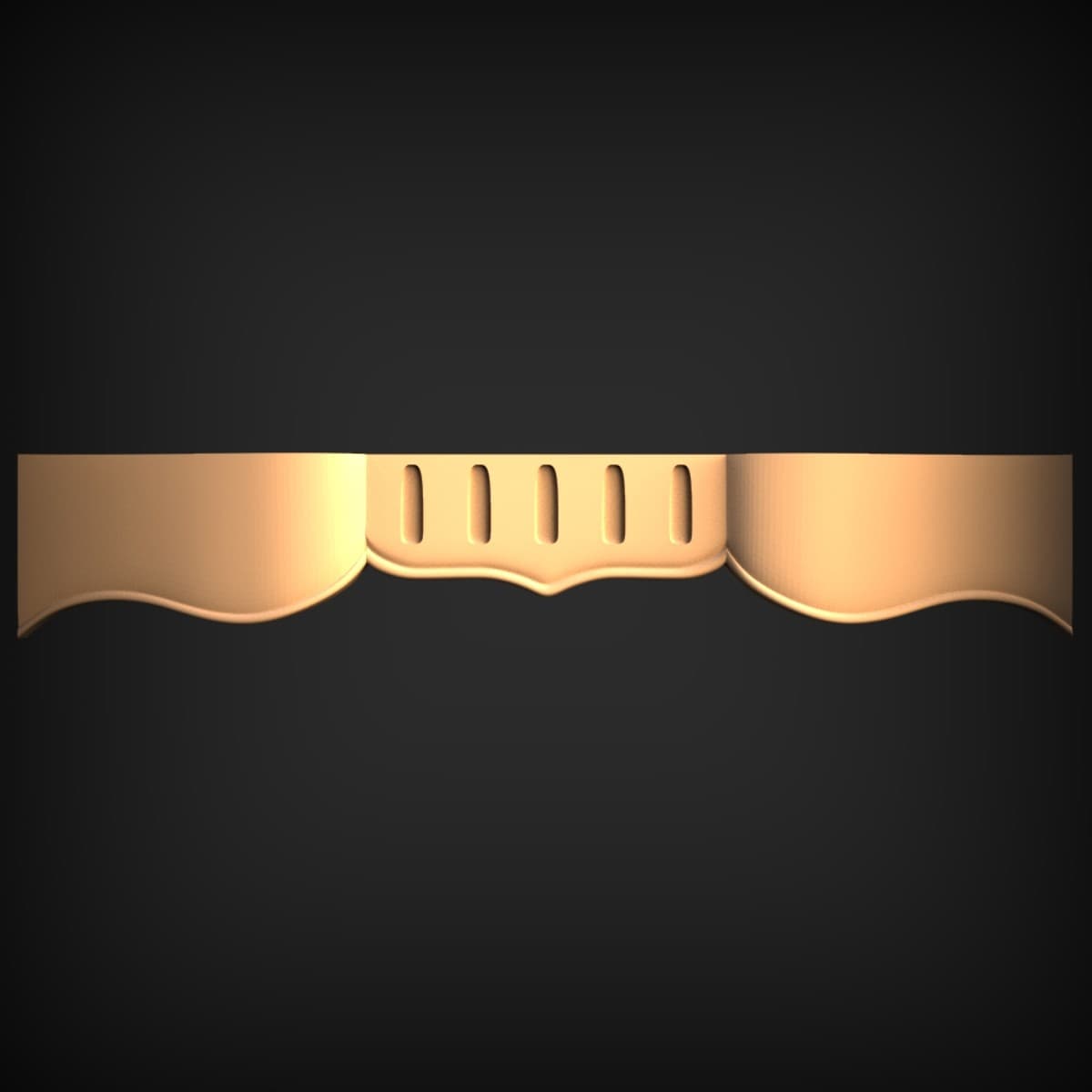 Draped Ribbon Sash Crest
