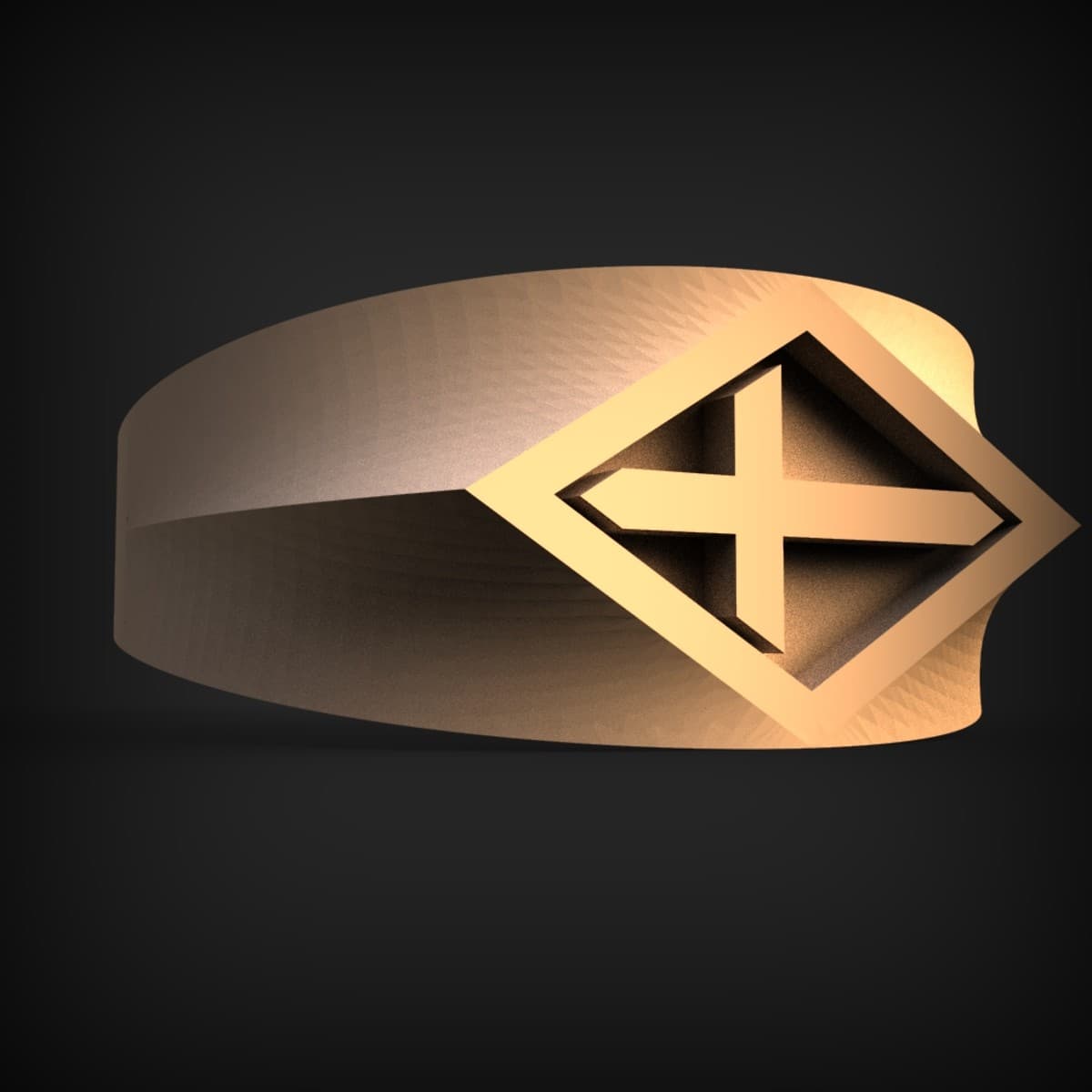 Saltire Cross Cutwork Band
