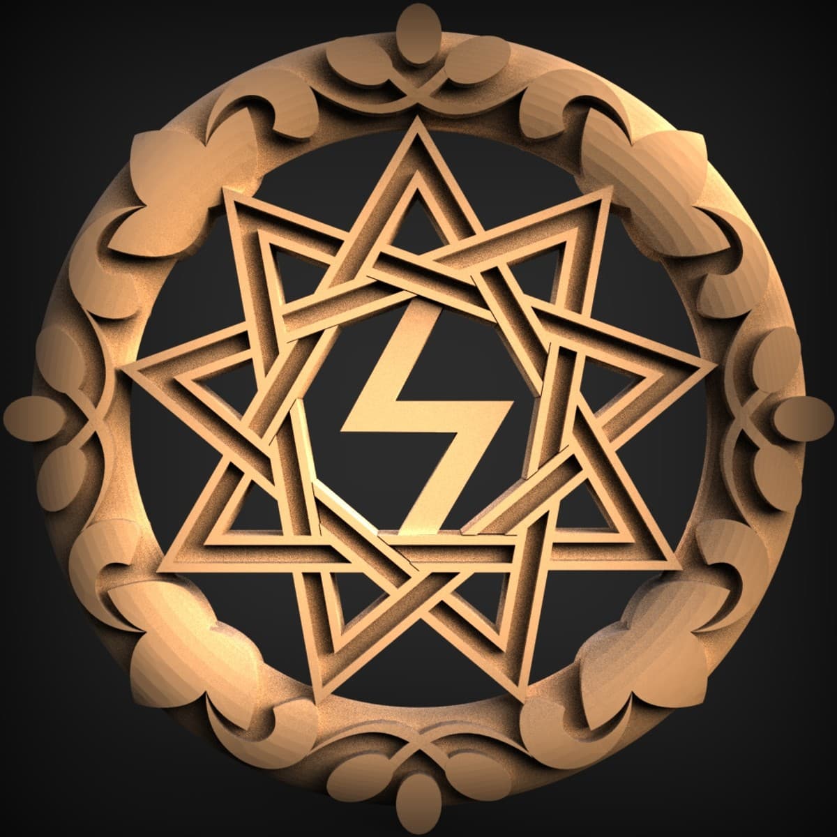 Woven Star Talisman Medallion