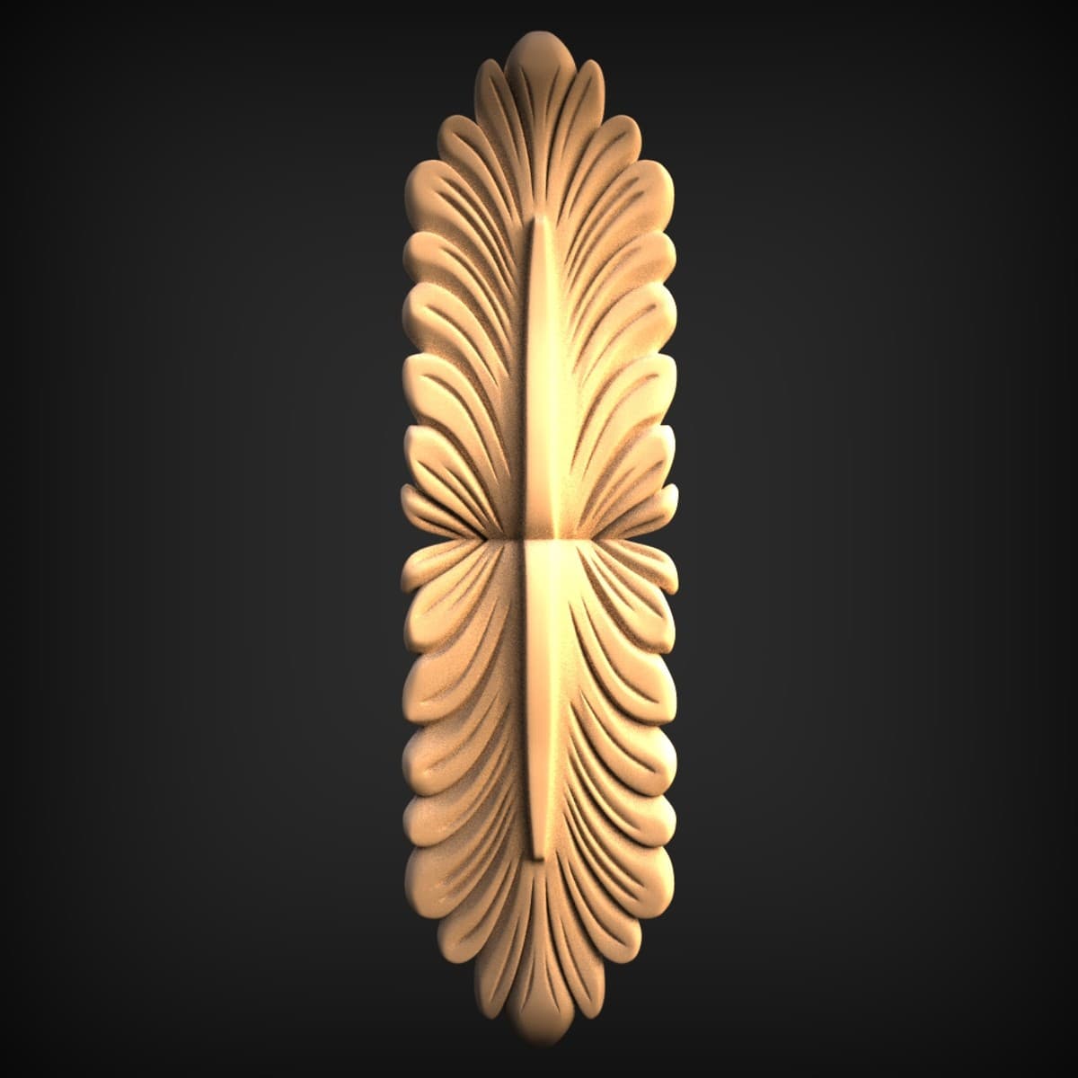 Acanthus Plume Leaf Onlay