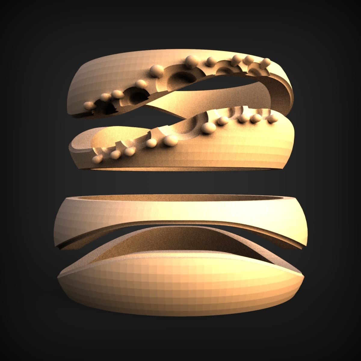 Cresting Wave Abstract Sculpture