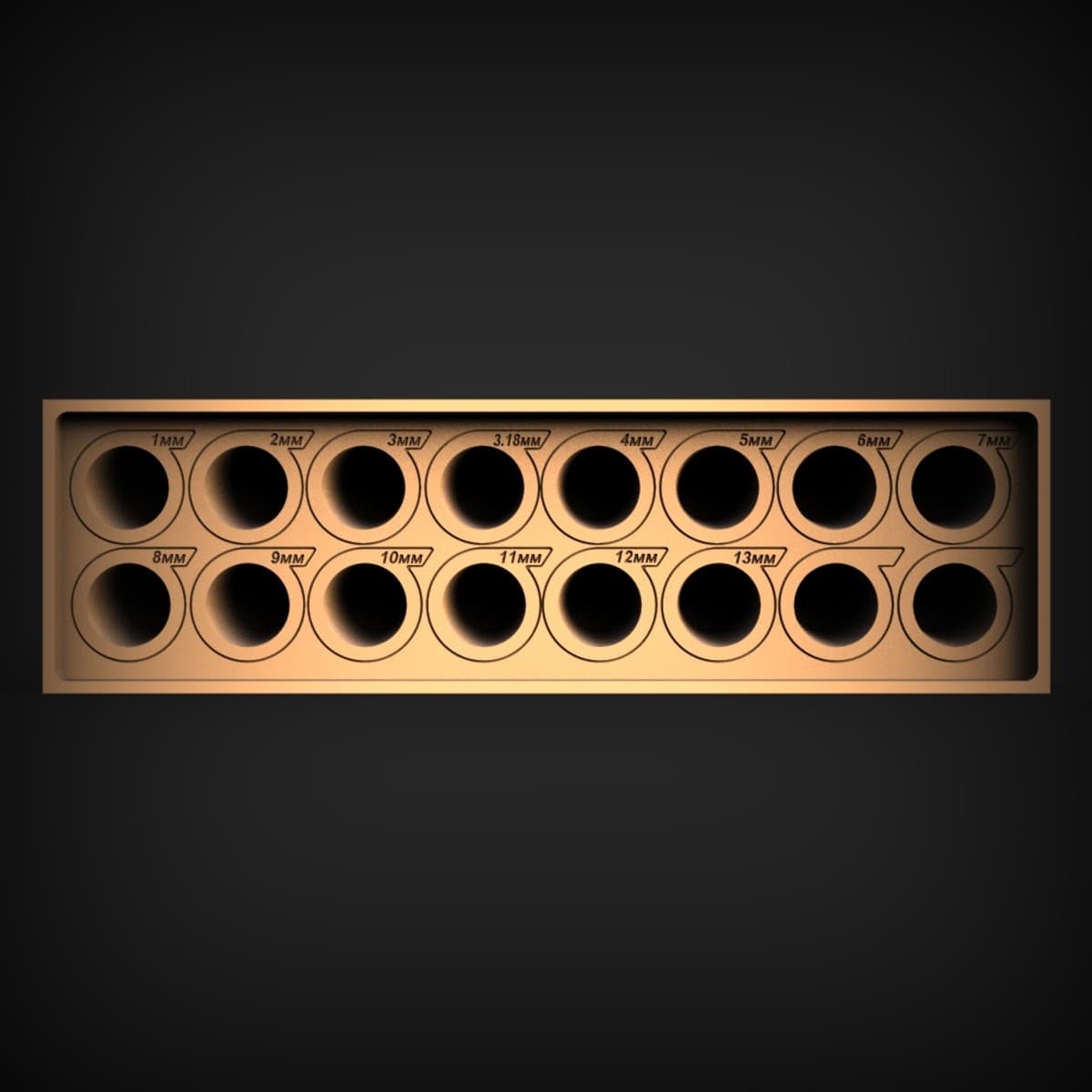 Machinist Drill Bit Storage Tray