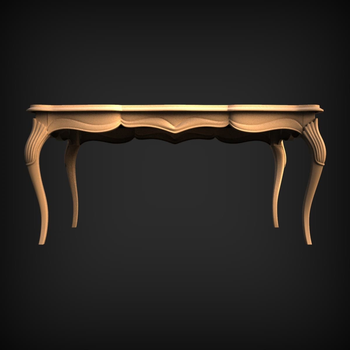 French Provincial Console Table Model