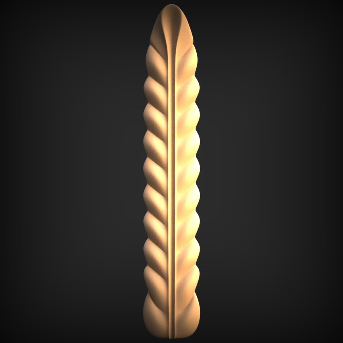 Rope-Twist And Leaf Pilaster