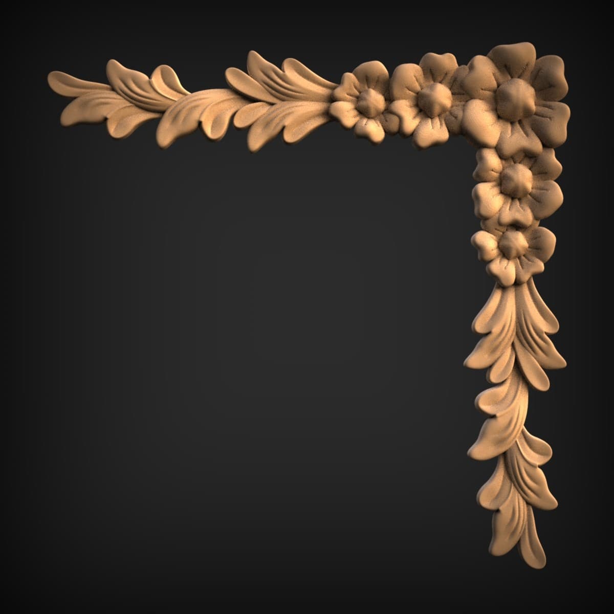 Blossom and Acanthus Corner Onlay