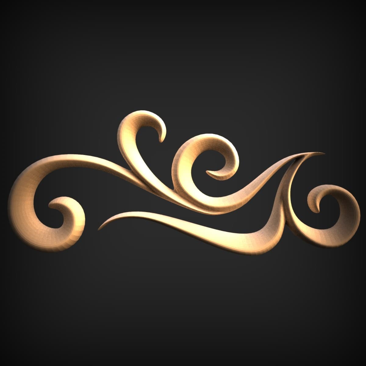 Flowing Scroll Flourish Accent