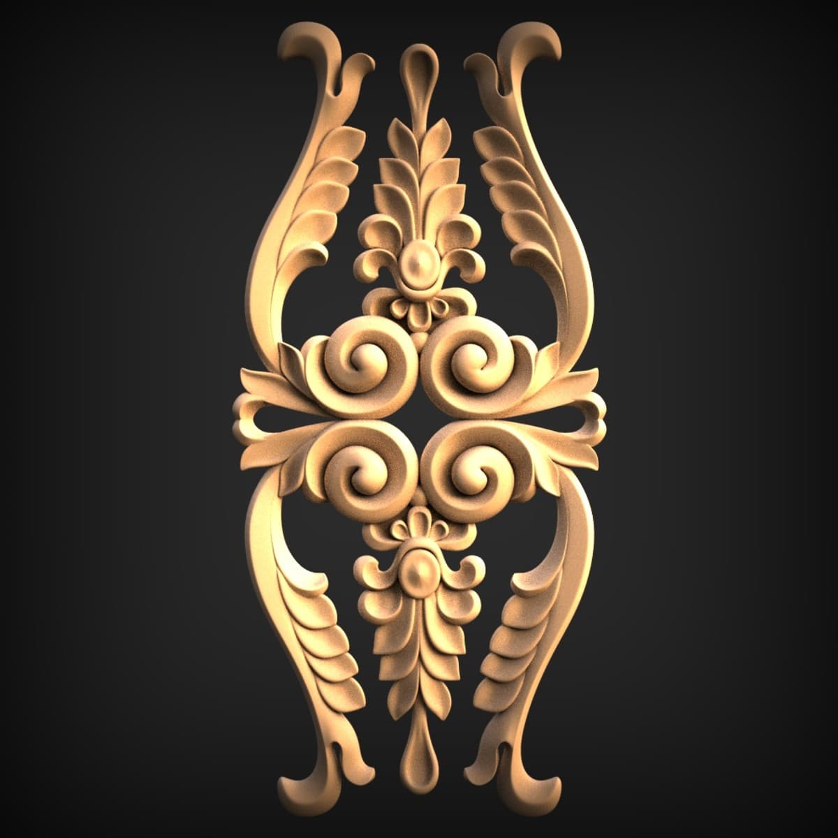 Acanthus Scroll Vertical Onlay