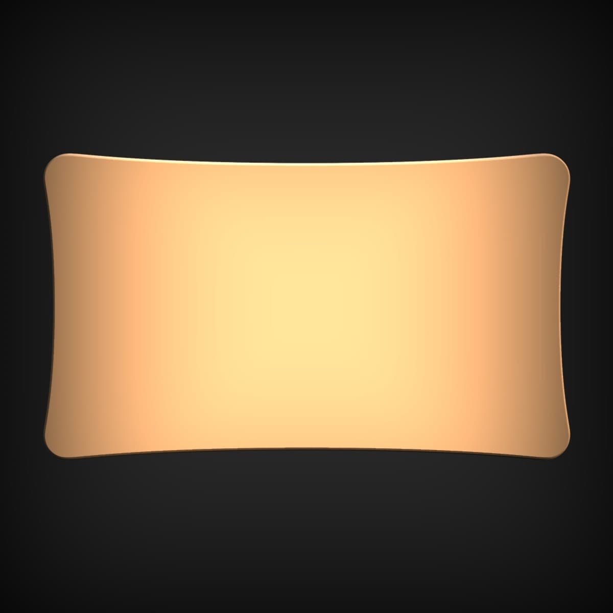 Blank Pillowed Sign Plaque