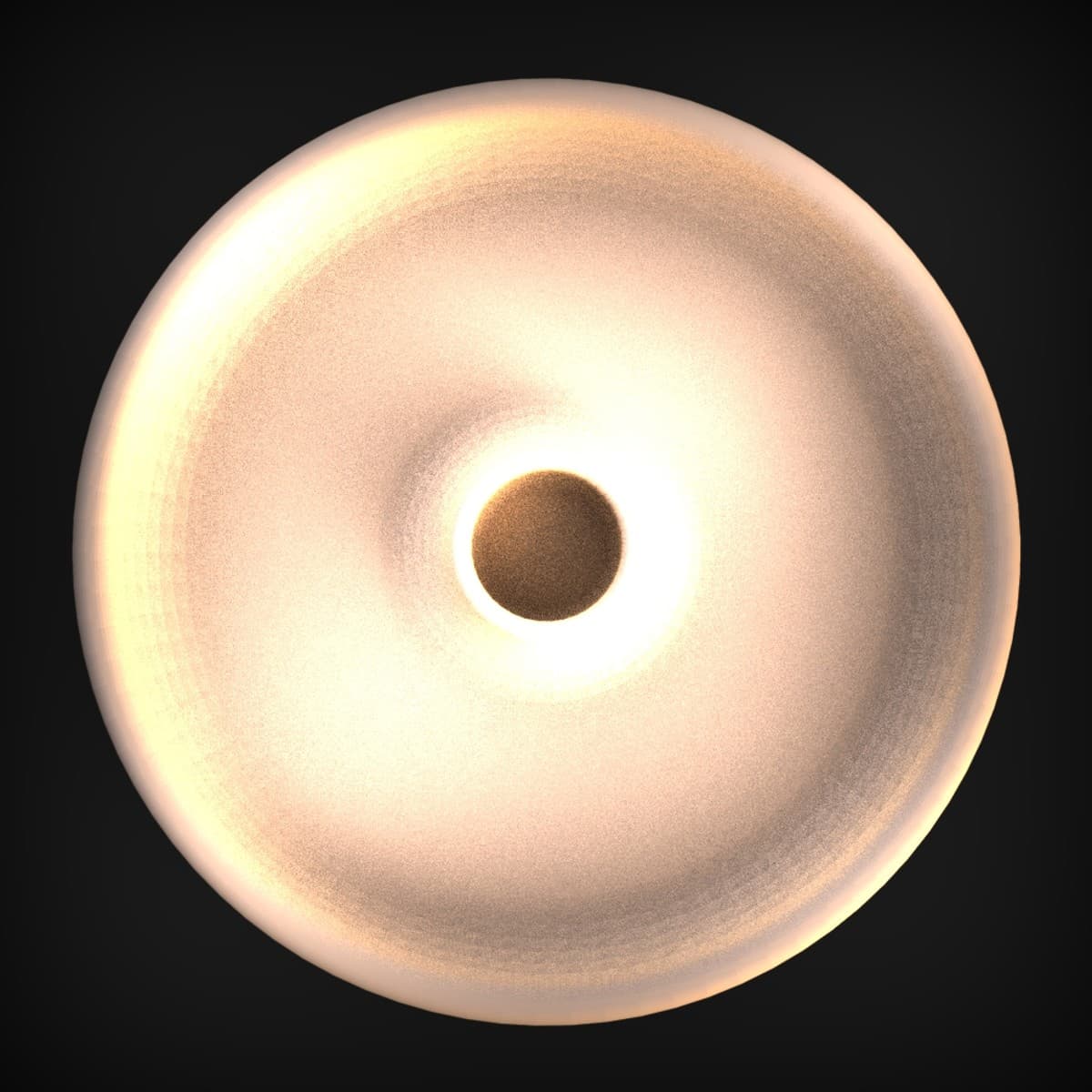 Backlit Rounded Disc Wall Light