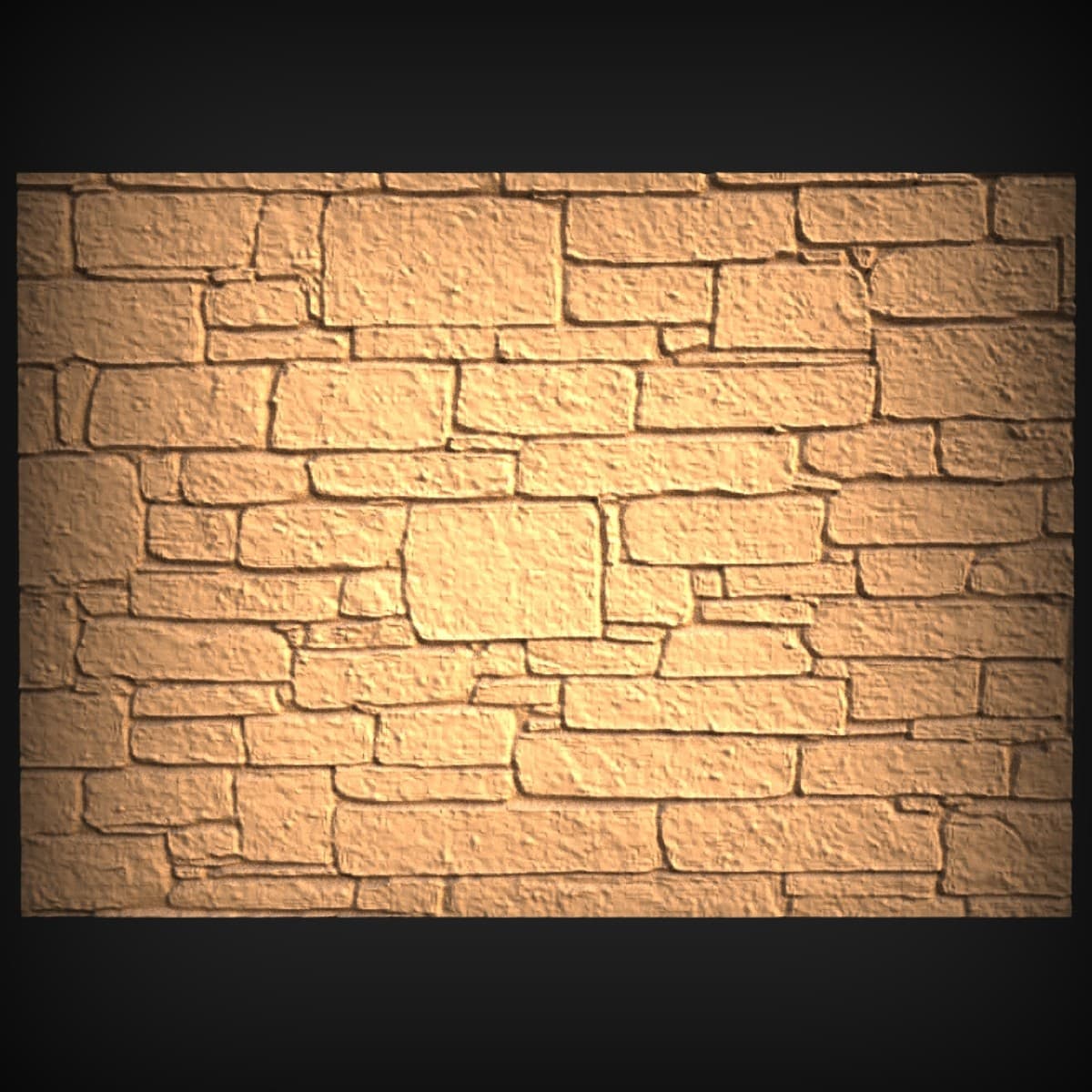 Coursed Drystone Wall Panel