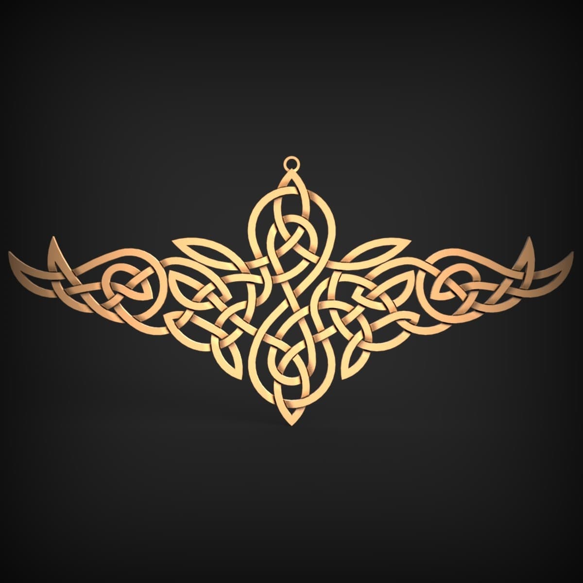 Winged Celtic Knotwork Wall Panel