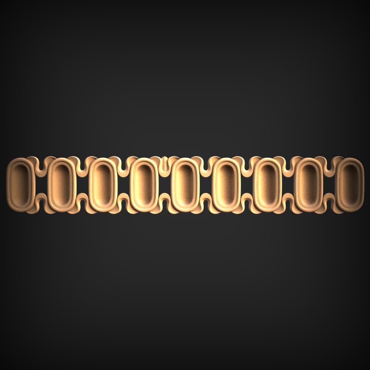 Linked Oval Cartouche Border