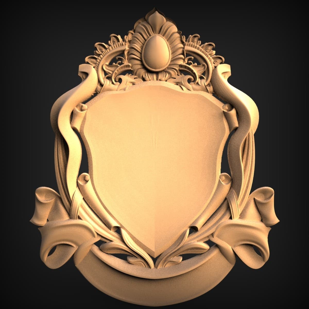 Heraldic Crest Shield Wall Plaque