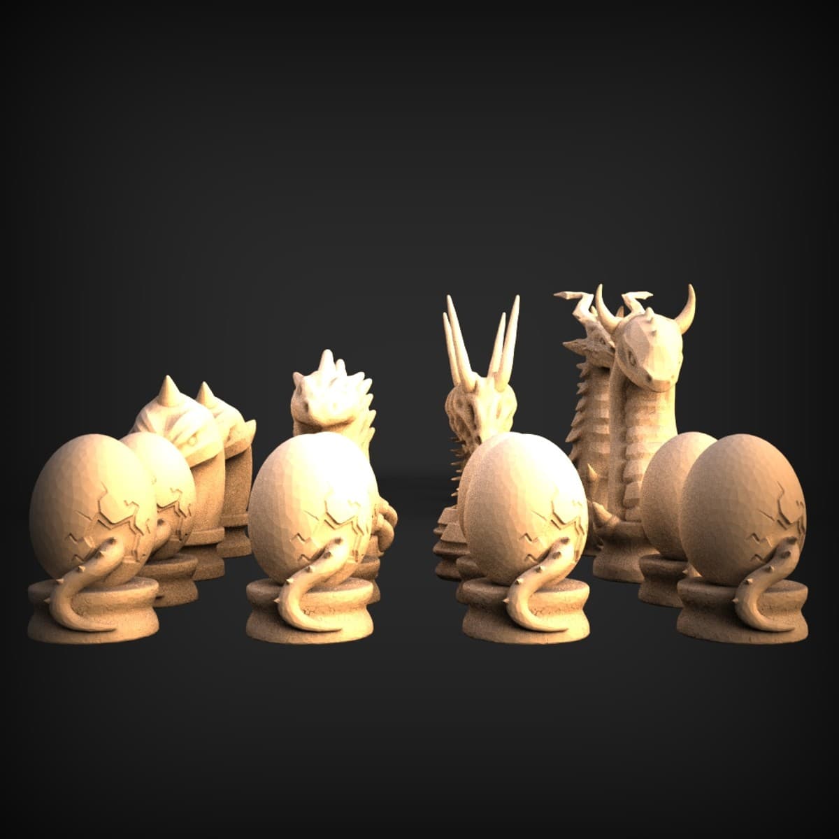 Dragon Brood Fantasy Chess Set