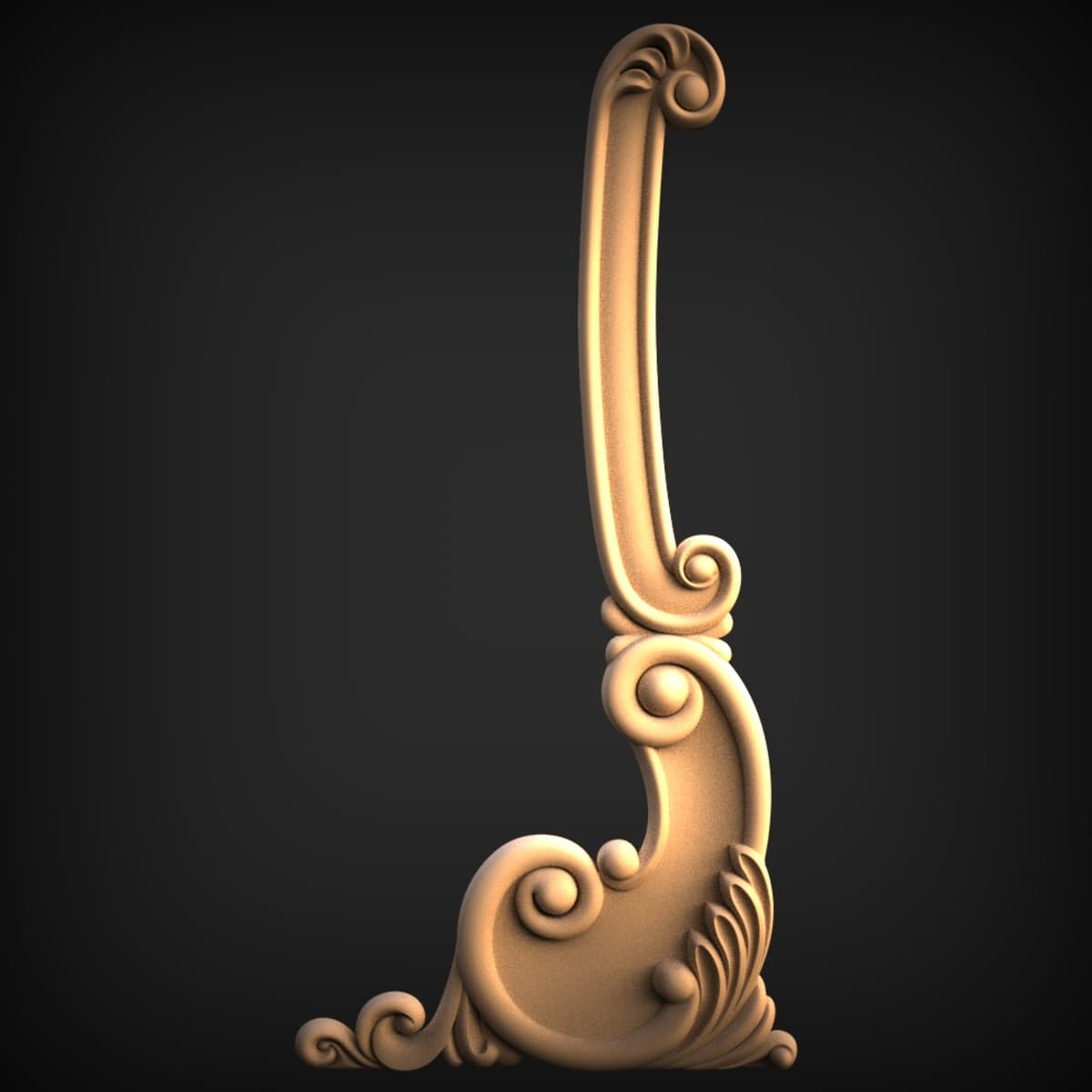 Volute Scroll Corner Bracket