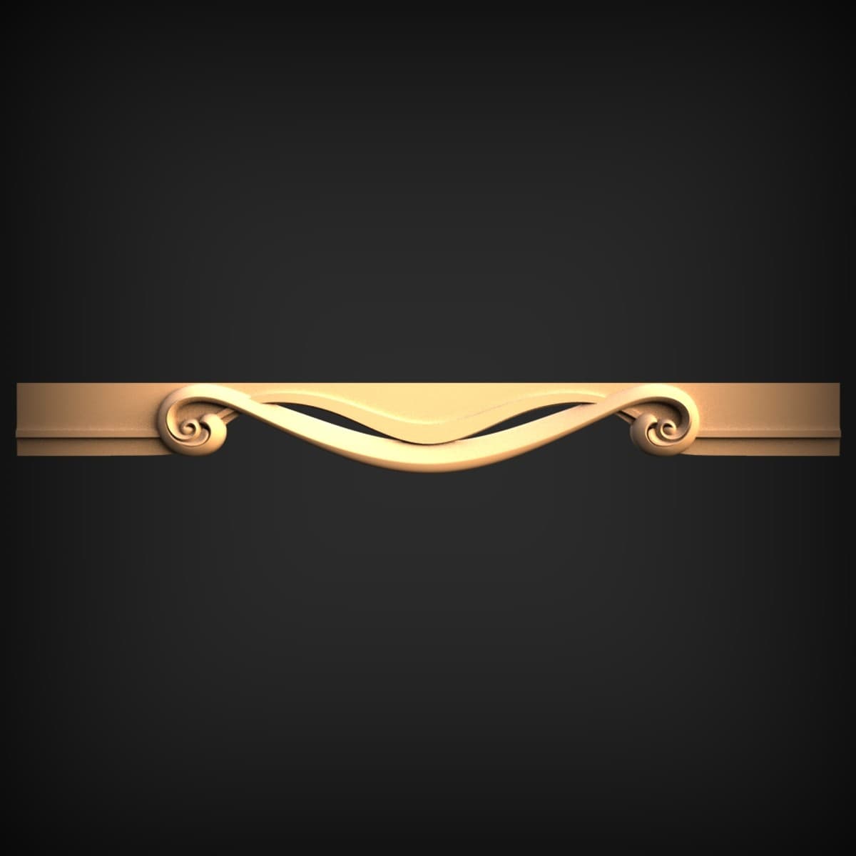 Scrolled Volute Molding Trim