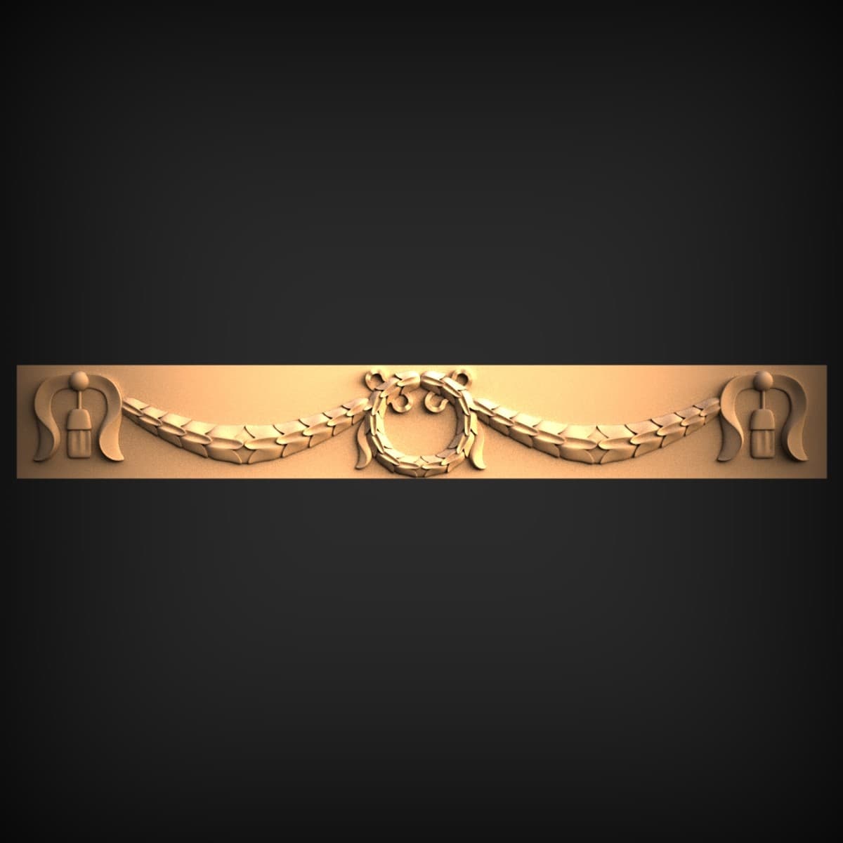 Laurel Garland Swag Frieze