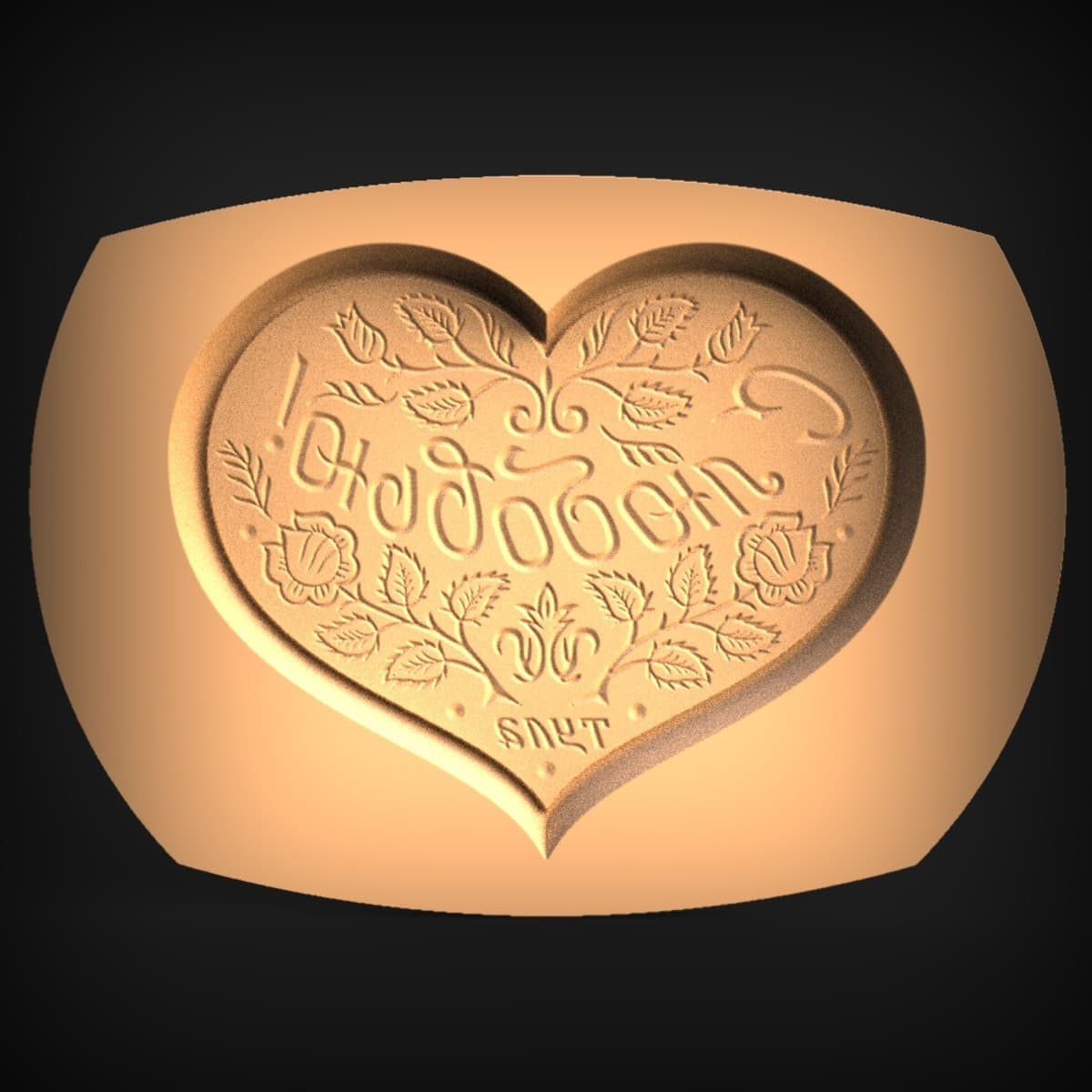 Rose Heart Sweetheart Press Mould