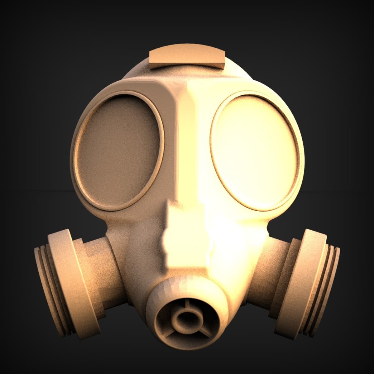 Vintage Twin-Filter Gas Mask
