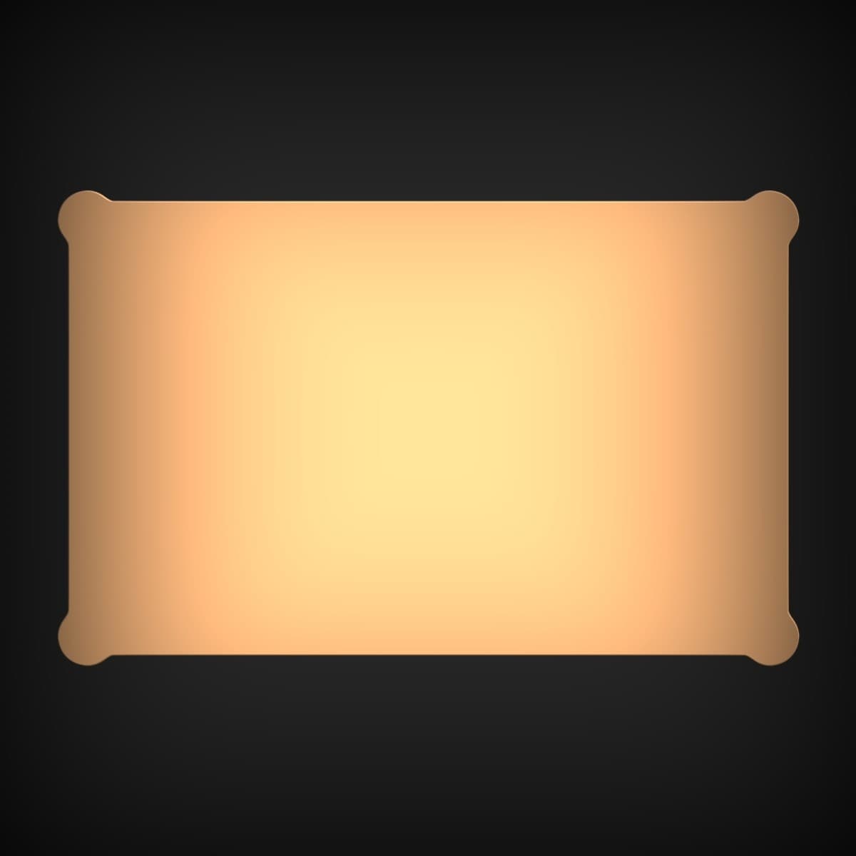 Cusped Corner Nameplate Blank