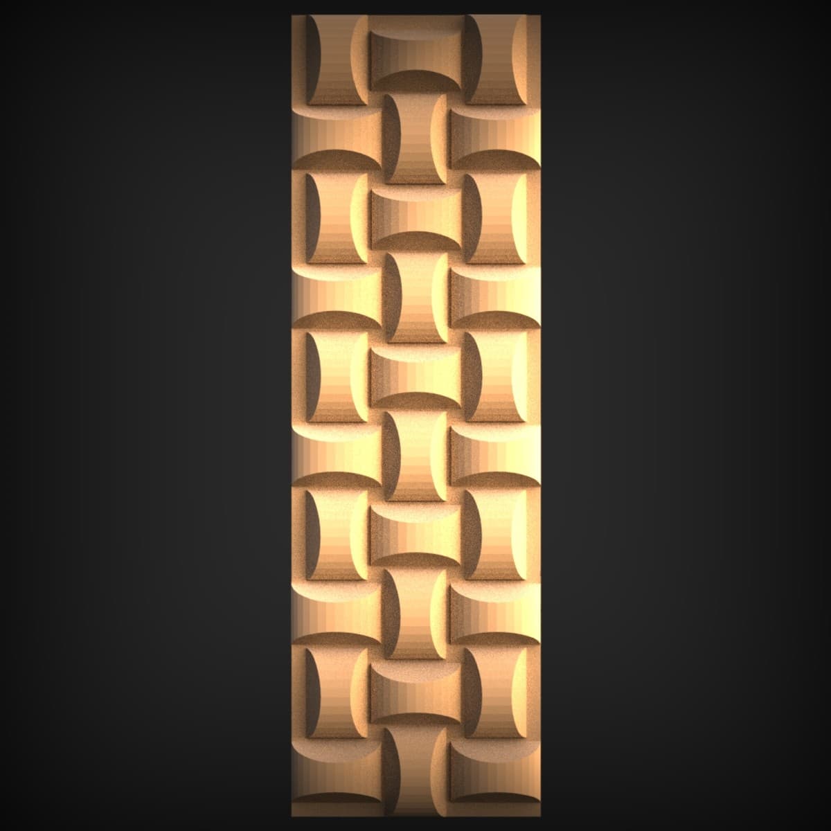 Woven Basketweave Wall Panel