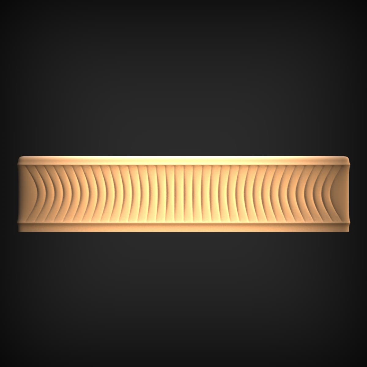 Flowing Wave Border Moulding