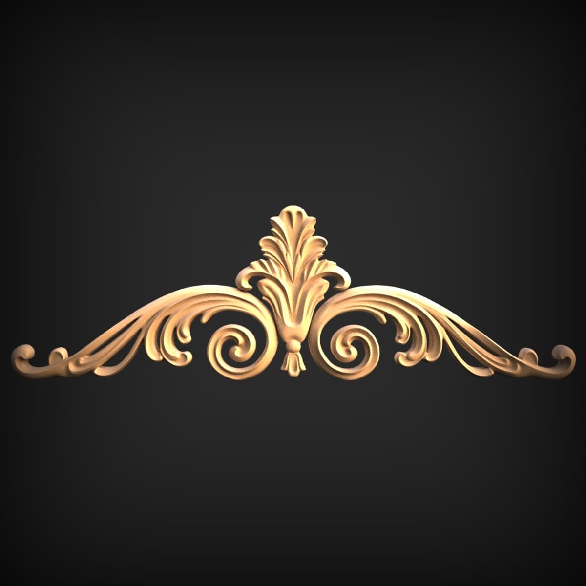 Acanthus Palmette Scroll Onlay