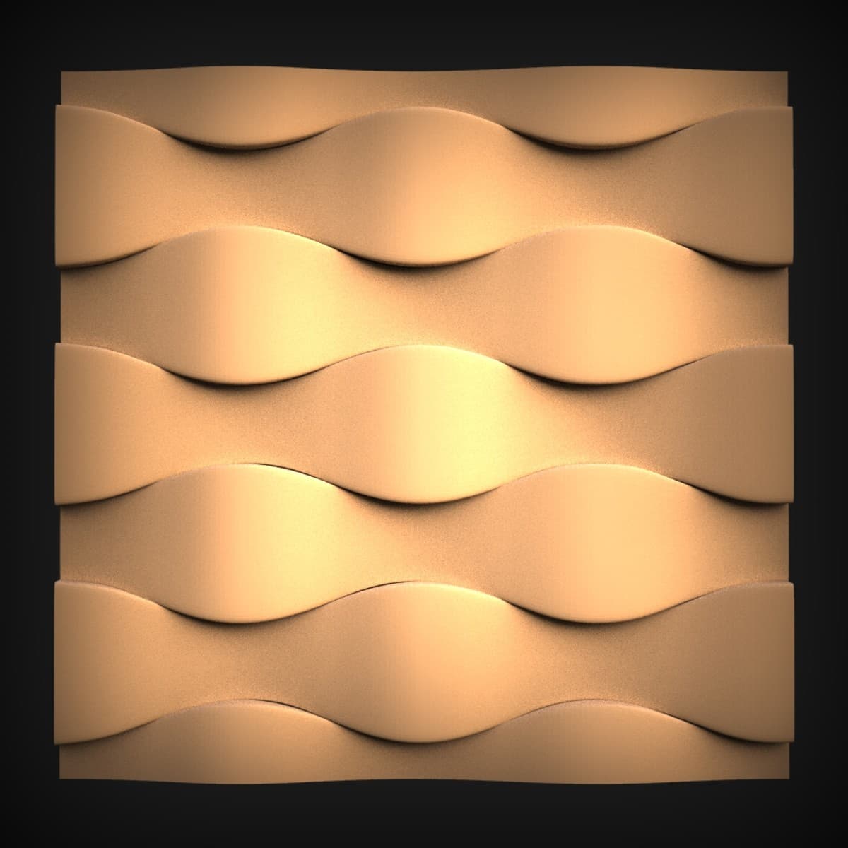 Rolling Waves Textured Wall Tile