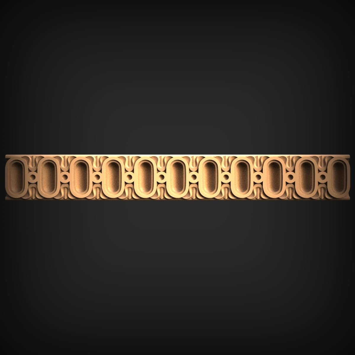 Oval-Bead Ornamental Moulding Strip