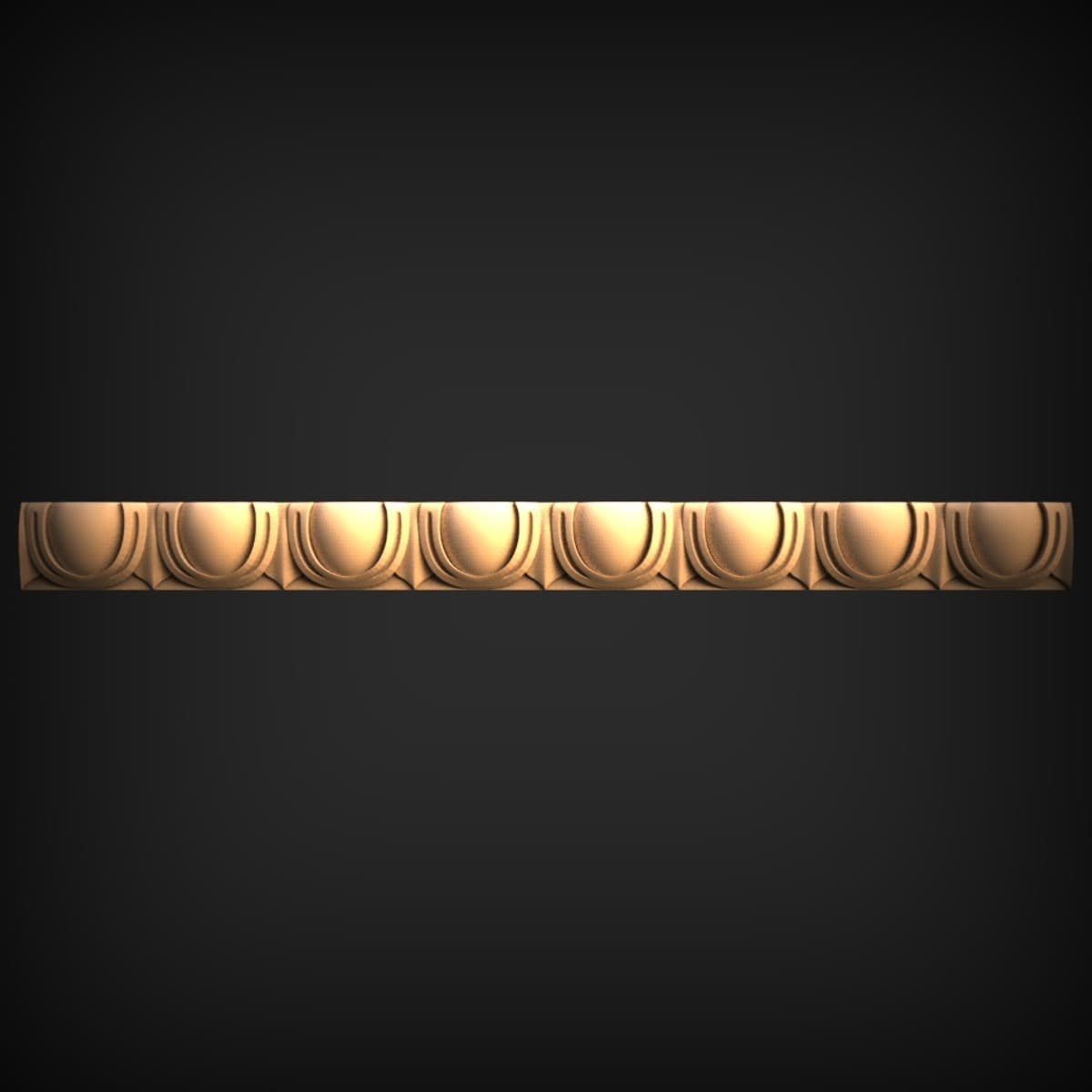 Egg-and-Lunette Border Moulding