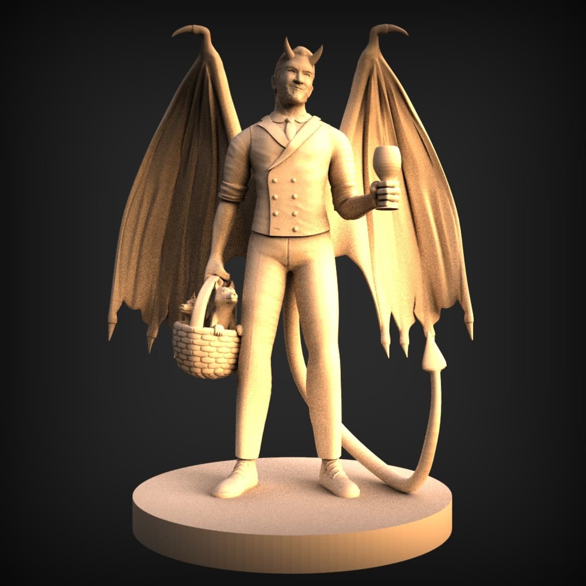 Dapper Gentleman Devil Miniature