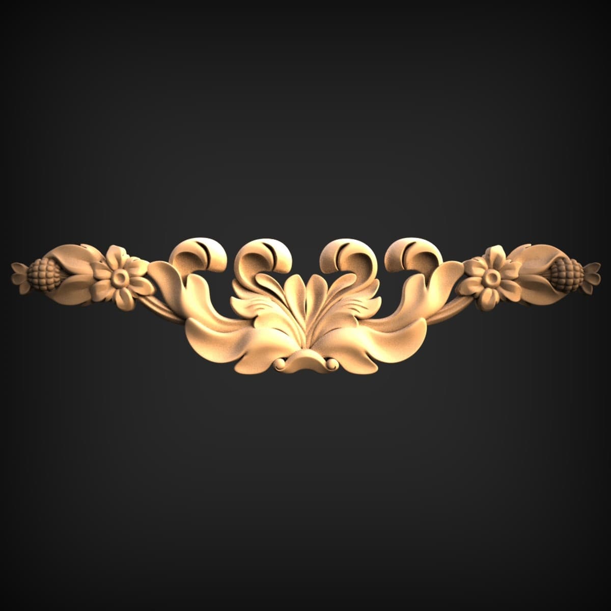 Palmette Garland Cabinet Onlay