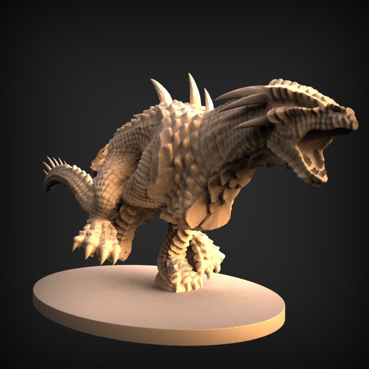 Roaring Scaled Beast Miniature