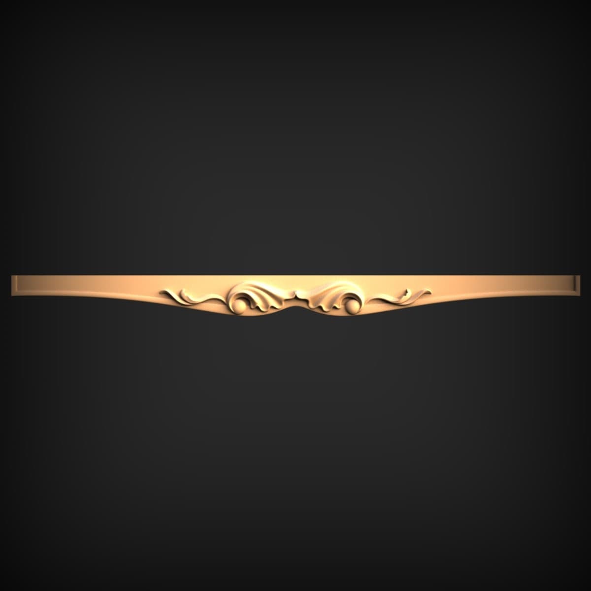 Tapered Acanthus Scroll Centre Onlay