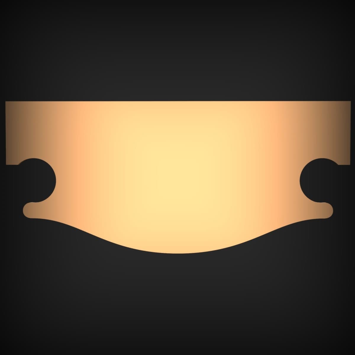 Blank Scrolled Cartouche Nameplate