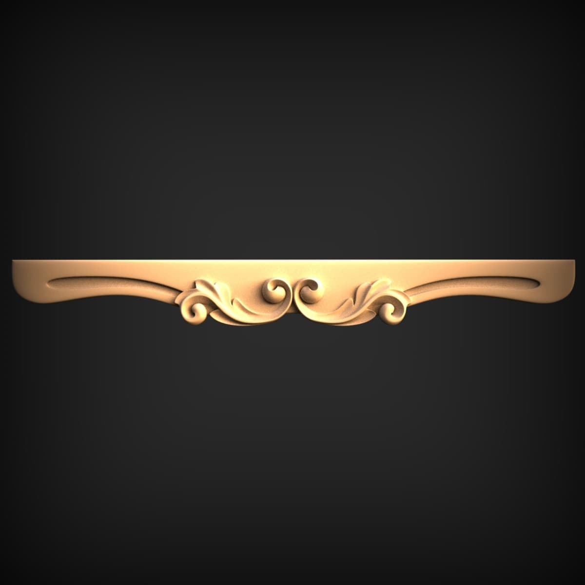 Slim Acanthus Scroll Cresting