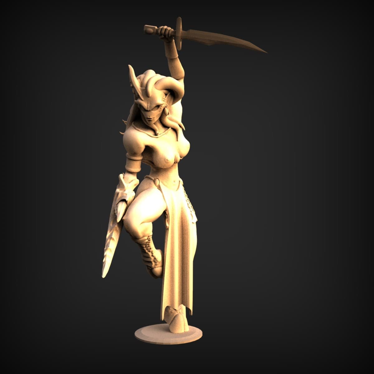 Leaping Twin-Blade Demon Huntress