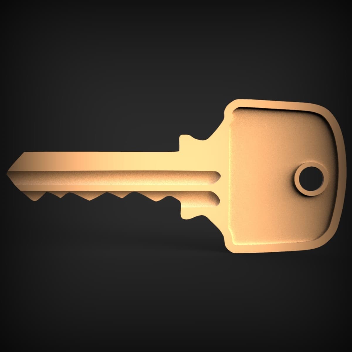 House Key Silhouette Wall Sign