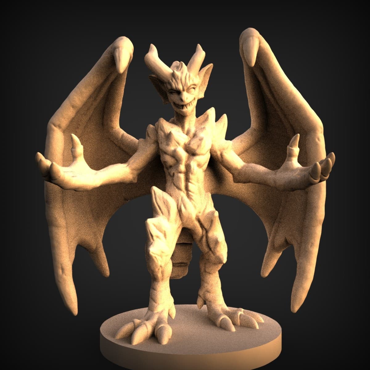 Cackling Winged Gargoyle Imp Miniature