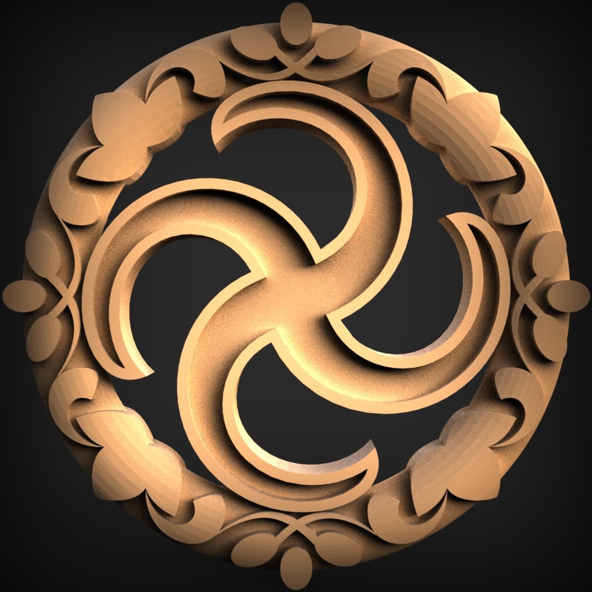 Celtic Swirl Wreath Roundel