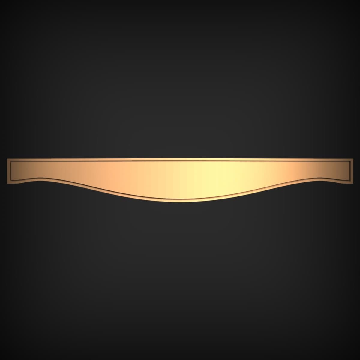 Curved Scalloped Valance Apron Panel