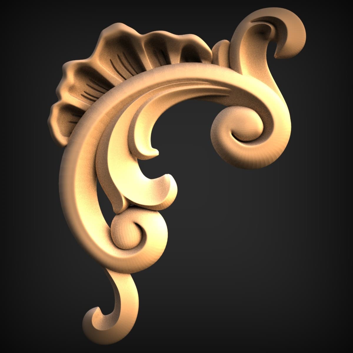 Acanthus Scroll Corner Onlay