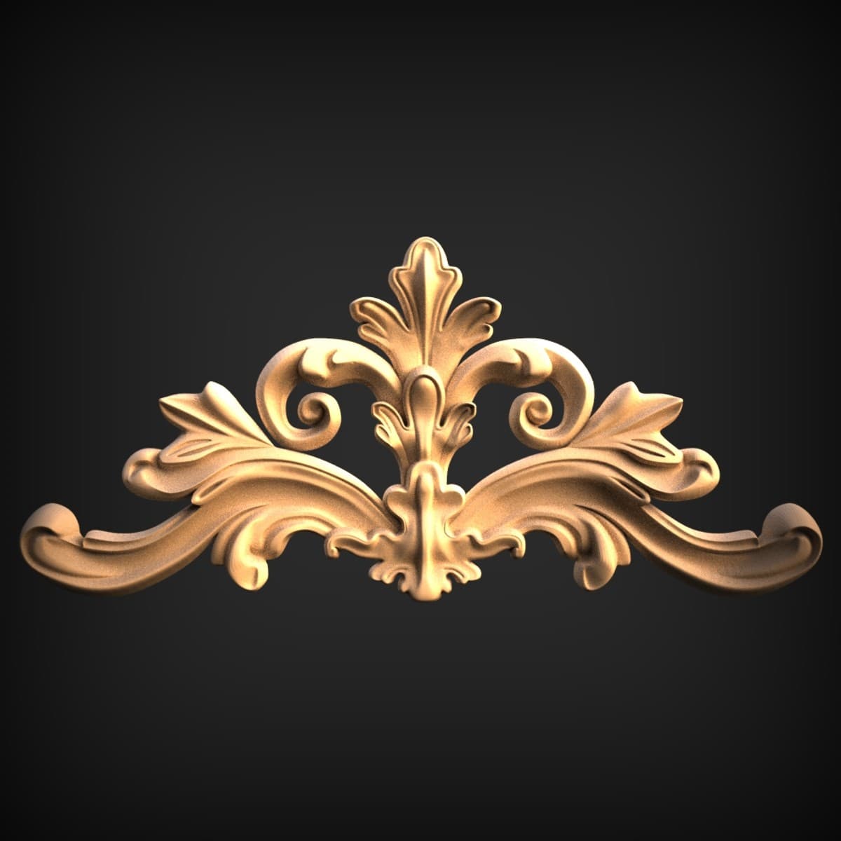Acanthus Palmette Crest Onlay